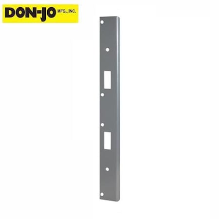 Don-Jo Don-Jo: Double Hole Security Strike Plate 18" - Silver Coated Finish DNJ-AST-21382-SL